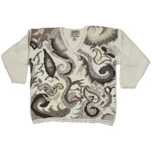 Heirloom Collectibles Patterned Knit Grandma Sweater - Women's Size L